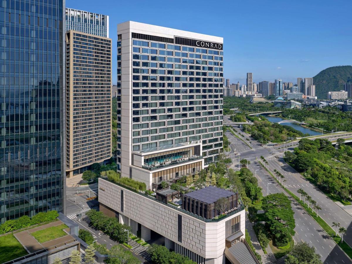 Conrad Shenzhen, The First Art Museum Hotel In Greater Bay Area With The Stunning Bay And Sunset View In The Hotel Terrace 외부 사진