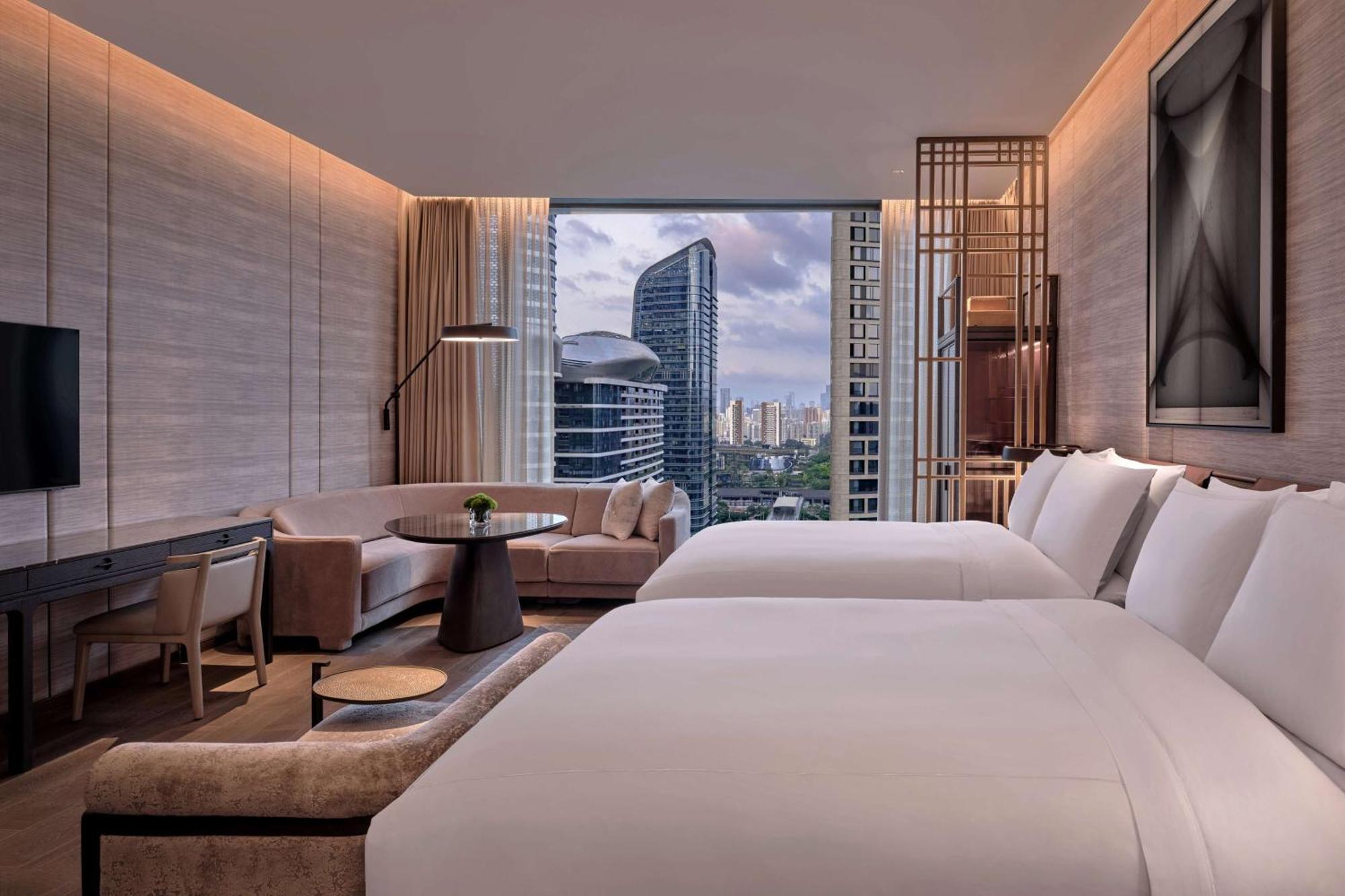 Conrad Shenzhen, The First Art Museum Hotel In Greater Bay Area With The Stunning Bay And Sunset View In The Hotel Terrace 외부 사진