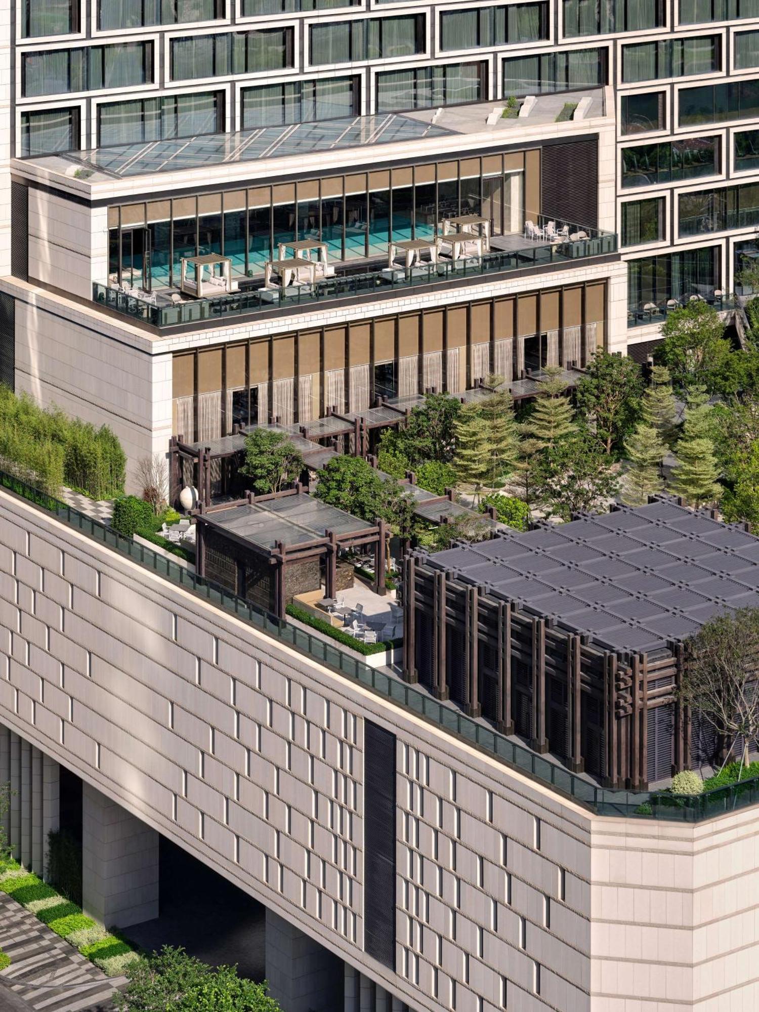Conrad Shenzhen, The First Art Museum Hotel In Greater Bay Area With The Stunning Bay And Sunset View In The Hotel Terrace 외부 사진